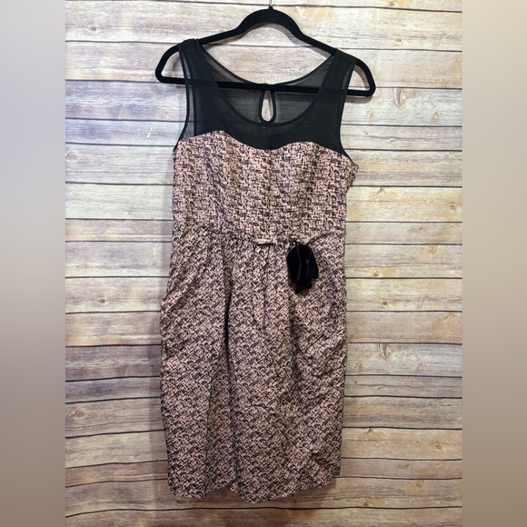 Anthropologie Dresses & Skirts - Anthropologie Moulinette Soeurs Albertine Black Velvet Flocked Sheath Dress 6